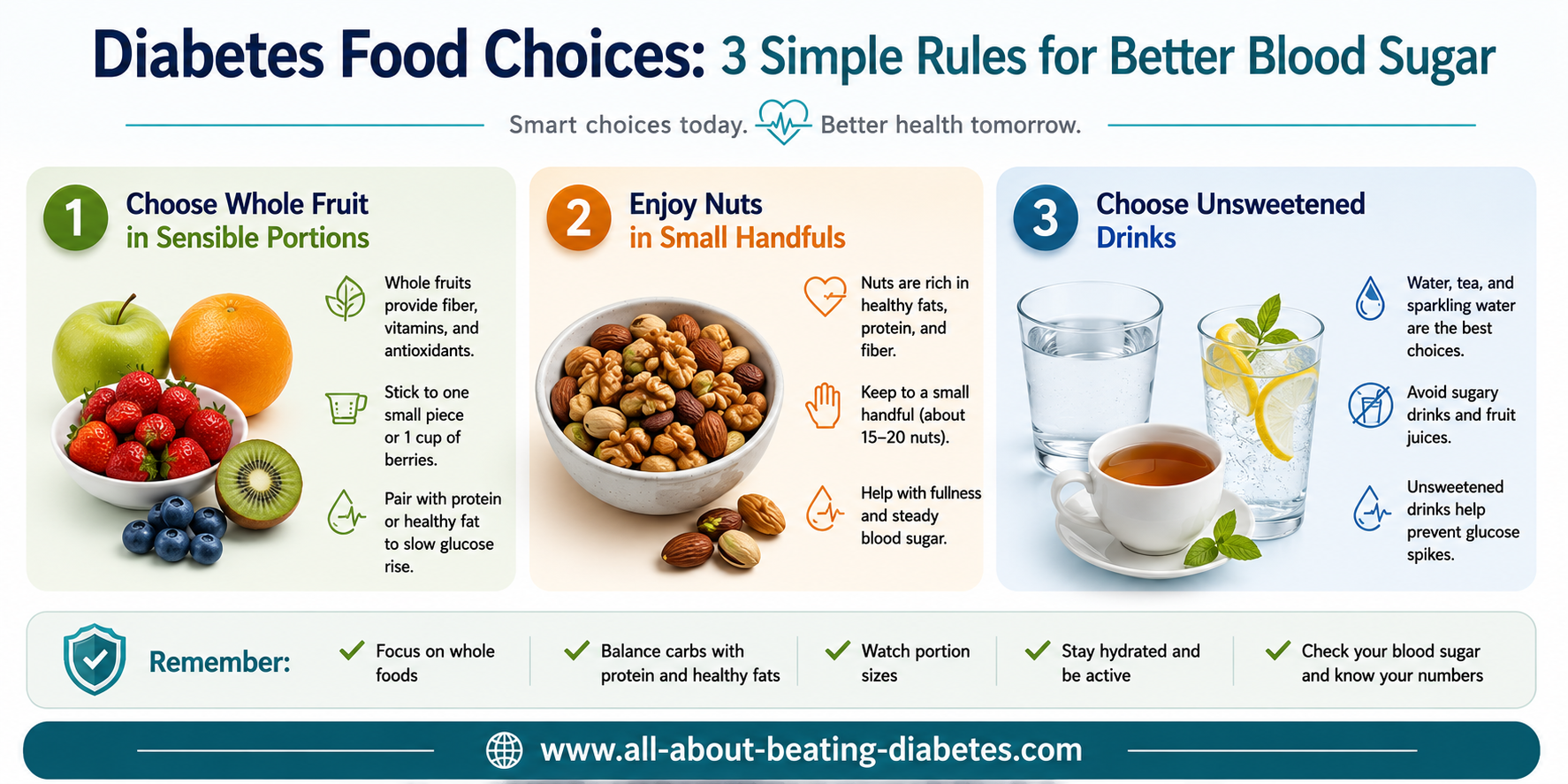3 simple rules for diabetes food choices