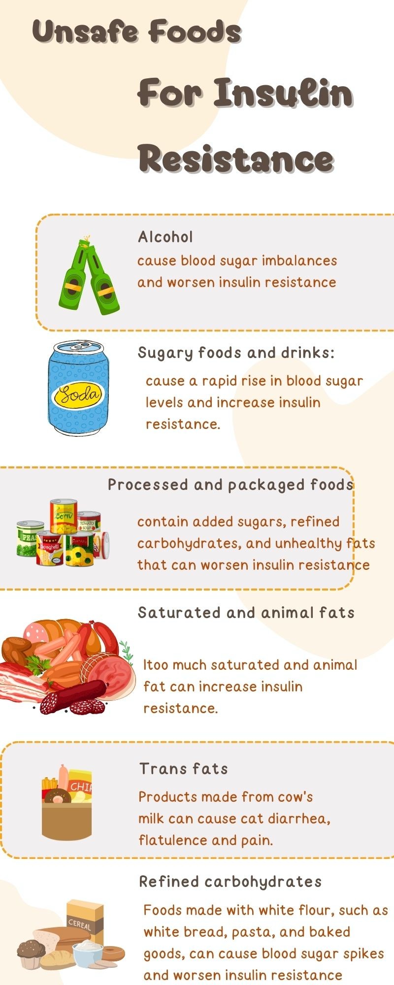 foods avoid insulin resistance