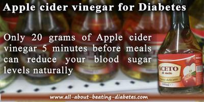 Apple cider vinegar should be taken before meals