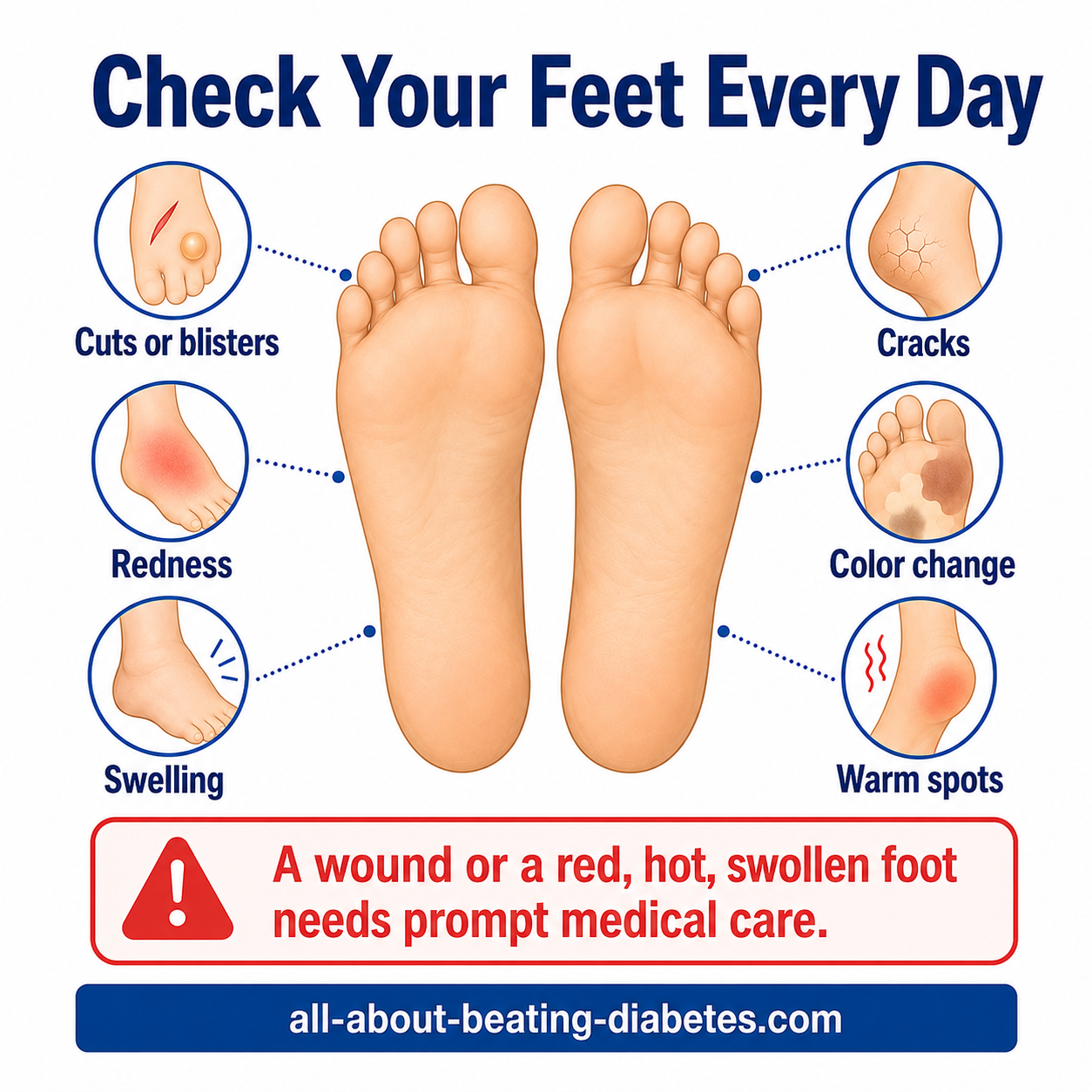 check your diabetic feet every day check your diabetic feet every day