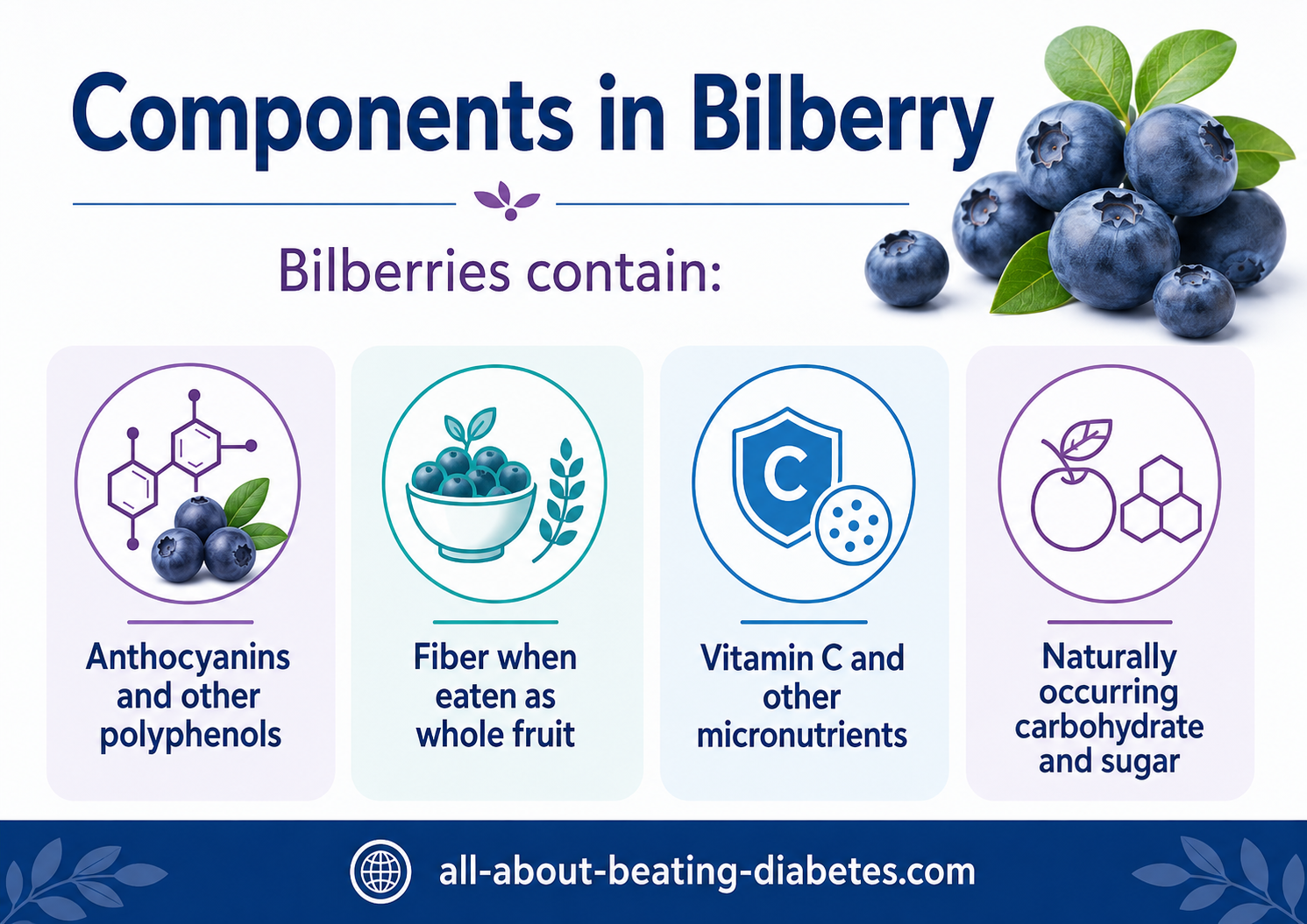 components in bilberry for diabetes