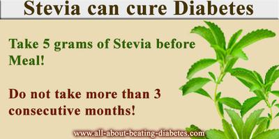 Does stevia cure diabetes?
