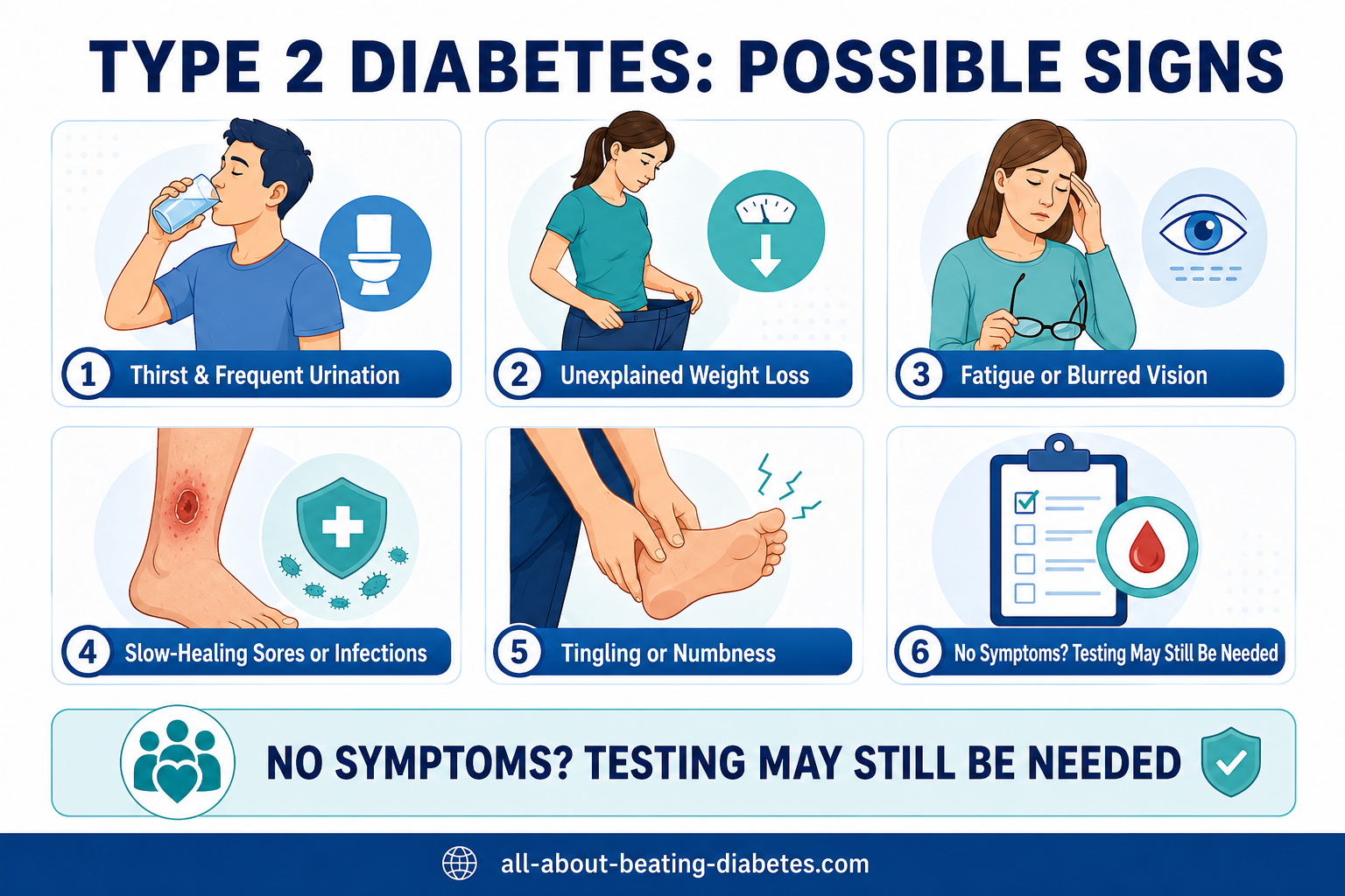 type 2 diabetes possible signs
