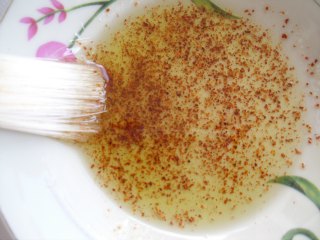 Measured olive oil with pepper and seasoning
